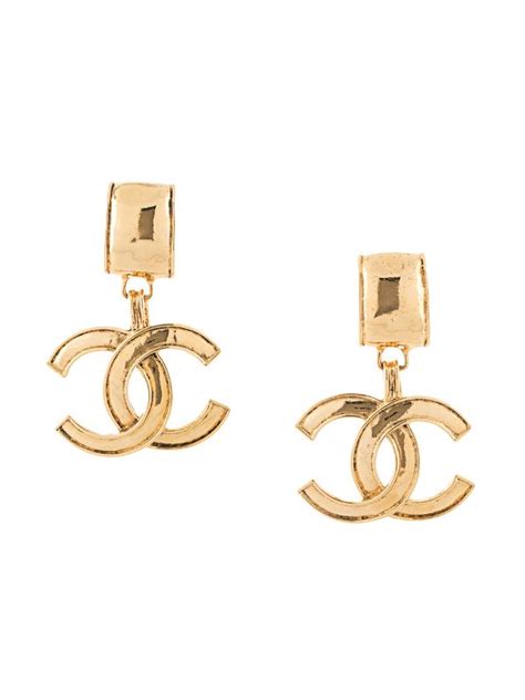 chanel logo earrings canada|Chanel earrings basic.